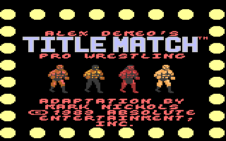 Title Match Pro Wrestling screenshot 4 for Atari 7800